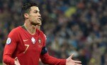 Cristiano Ronaldo - O português conseguiu guiar Portugal ao título da Euro 2016, mas CR7 não atingiu o mesmo em Copas. A melhor campanha de Portugal com Cristiano foi em 2006, quando terminaram na quarta posição.