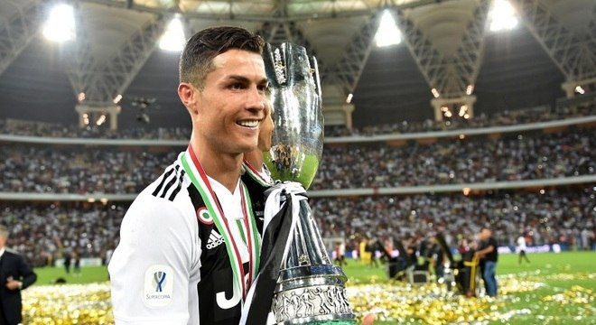 Cristiano Ronaldo na conquista da Supercopa da Itália