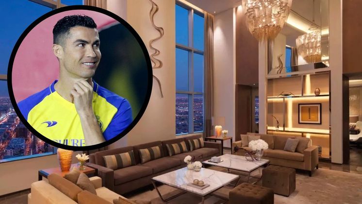 Ao todo, os amigos, seguranças e outros familiares do jogador ocupam 17 quartos do hotel, segundo a imprensa britânica