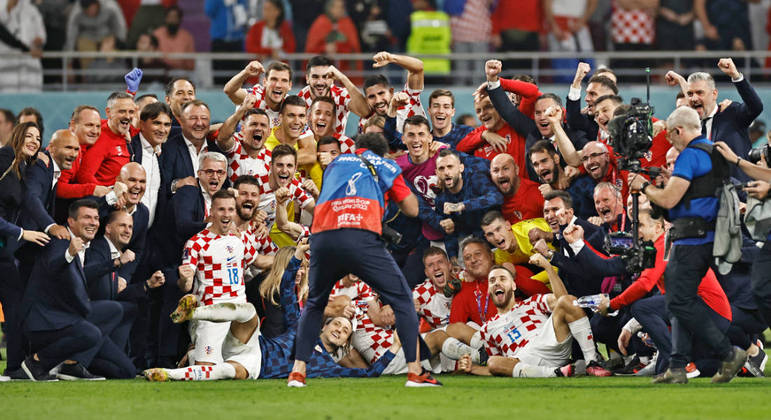 Croatas comemoram bastante a terceira colocação na Copa