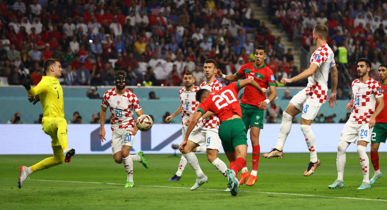 Marrocos saiu atrás, mas não demorou para chegar ao empate contra a Croácia