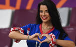 Ivana Knoll, a musa da Copa do Mundo de 2022, apoia a Croácia na briga pelo terceiro lugar