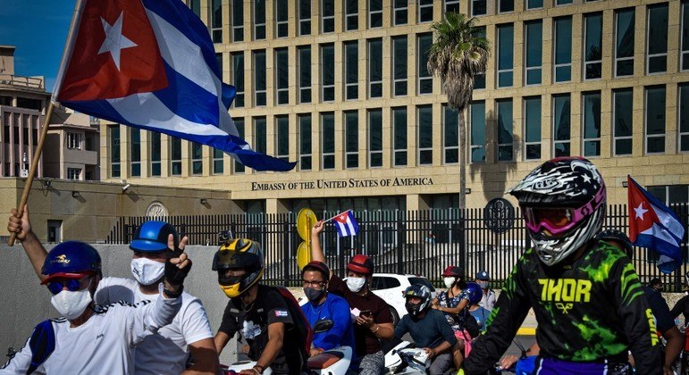 Havana teve manifestações pró-governo nesta quinta
