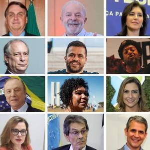 Os 12 candidatos à Presidência