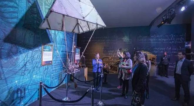 Exposição conta com reproduções das invenções de Da Vinci