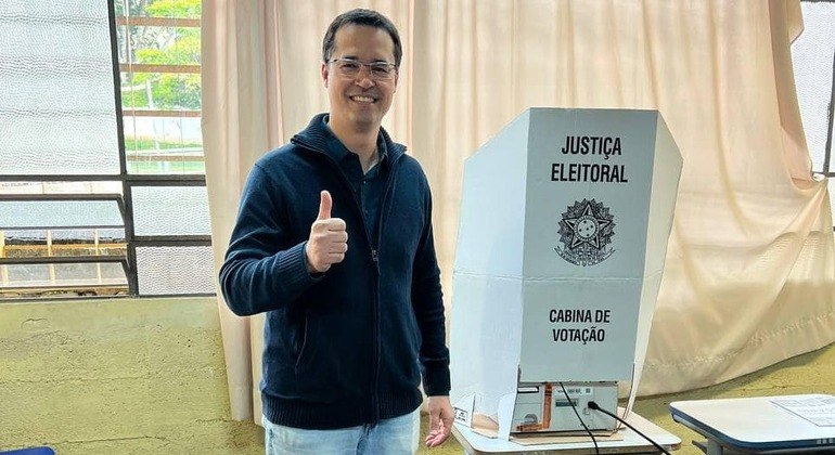 O deputado federal eleito Deltan Dallagnol (Podemos-PR), o mais votado no Paraná