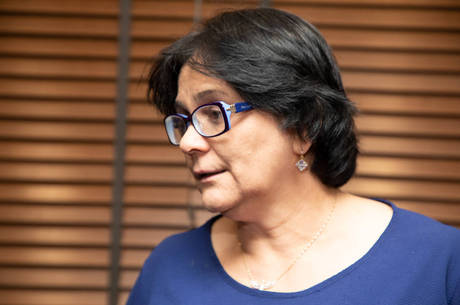 A ministra Damares Alves