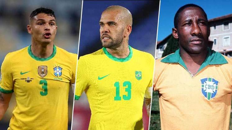 Thiago Silva e Daniel Alves, com a convocação de Tite para o Catar, entraram no ranking de brasileiros com mais idade a serem convocados para uma Copa do Mundo. Confira a seguir o top 5 atletas mais velhos do Brasil a serem selecionados para a competição e, depois, o top 10 geral de jogadores mais velhos a atuarem em partidas da Copa