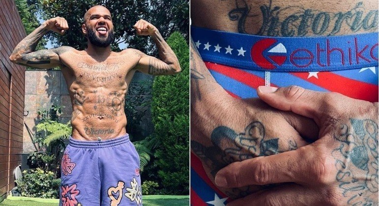 Tatuagem de Daniel Alves foi decisiva para a prisão (23/01/2023)Três dias depois do encaminhamento para o presídio, um jornal espanhol informou que uma tatuagem 