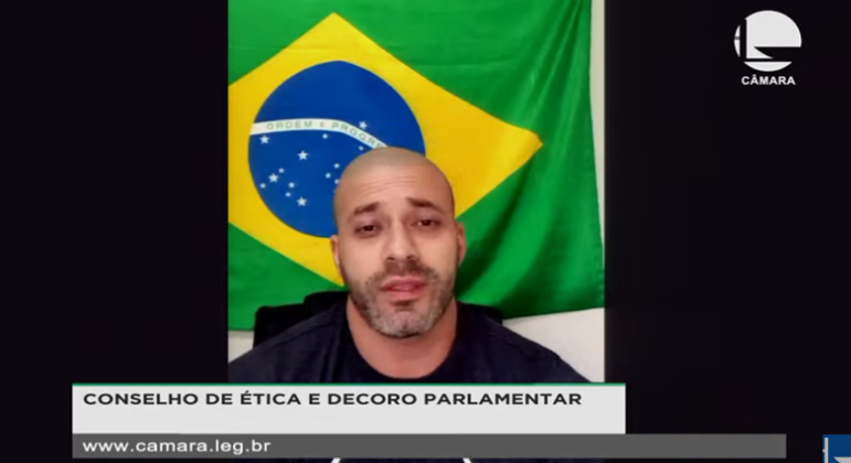 O deputado Daniel Silveira responde a três processos disciplinares no Conselho de Ética