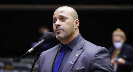 Daniel Silveira no plenário da Câmara dos Deputados