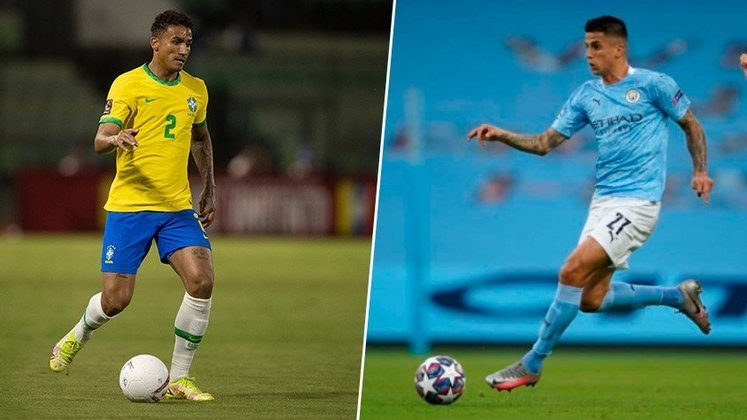 Danilo (Brasil - Juventus) x João Cancelo (Portugal - Manchester City)