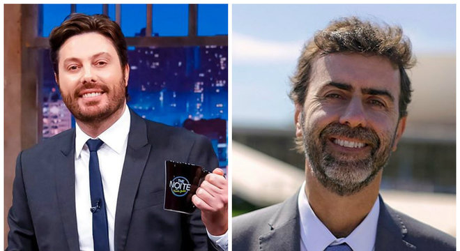Danilo Gentili e Marcelo Freixo