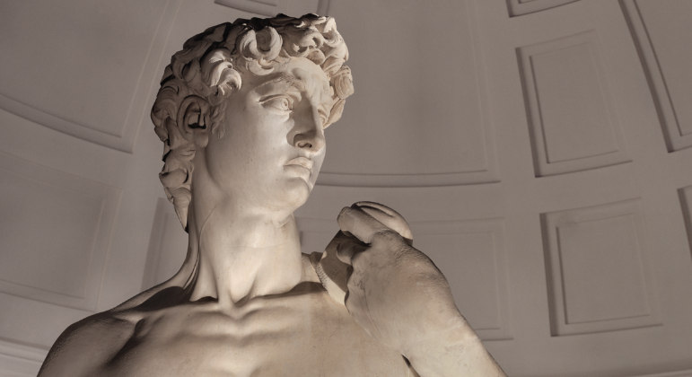 Davi, escultura criada pelo mestre Michelangelo