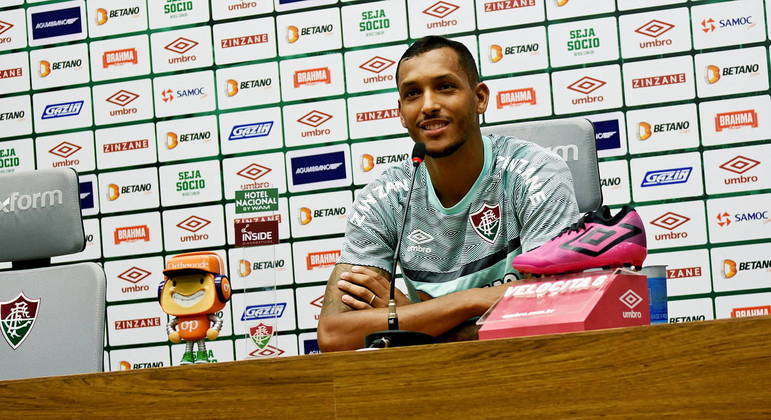 David Duarte, em entrevista coletiva no Fluminense
