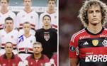 3. David Luiz – Flamengo David Luiz, atual camisa 23 do Flamengo, fez parte da base do São Paulo entre os seus 9 e 14 anos, mas acabou sendo dispensando por ser baixinho. Posteriormente, conseguiu uma oportunidade no Vitória. O time nordestino abriu caminho para que o jogador fosse para o Benfica, Chelsea, PSG e Arsenal. Campeão da Copa das Confederações com a seleção em 2013, ele também disputou a Copa do Mundo de 2014. Hoje, o jogador vale R$ 3 milhões no mercado da bola. Vale destacar que o zagueiro chegou a 1,89 m de altura