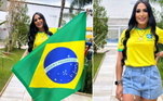 A advogada Dayanne Bezerra disse nas redes sociais que já estava no ritmo para a partida de Brasil e Sérvia