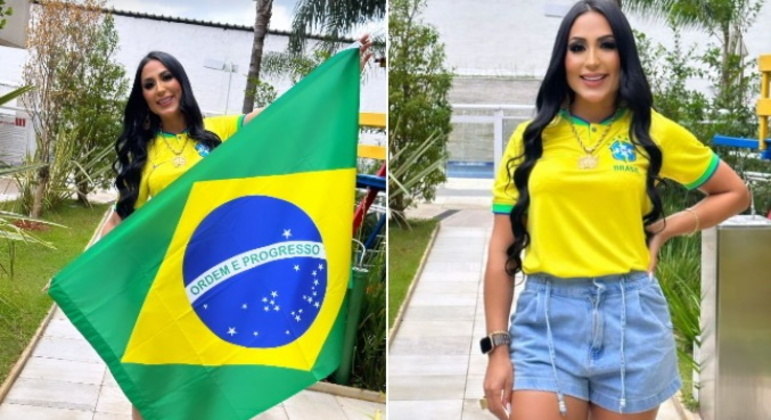 A advogada Dayanne Bezerra disse nas redes sociais que j&aacute; estava no ritmo para a partida de Brasil e S&eacute;rvia