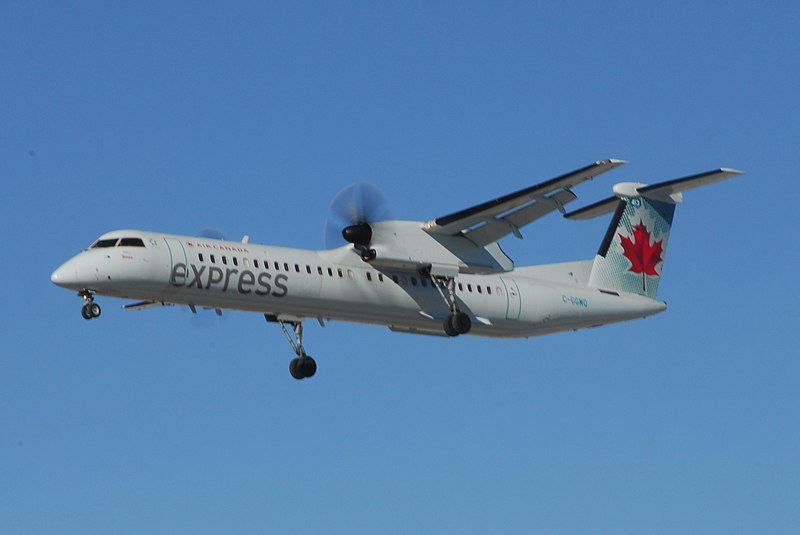 De Havilland Dash 8-400 da Air Canada: despressurização