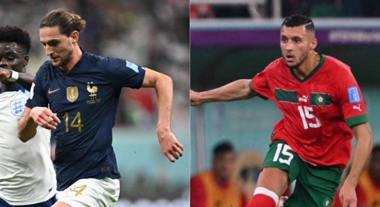 MEIO-CAMPISTASRabiot é um dos mais experientes na seleção francesa deste ano. São 34 jogos, 3 gols e 2 assistências. O meio-campo da Juventus já foi campeão italiano; na passagem pelo PSG, da França, o jogador foi multicampeão.Amallah tem 29 jogos pelo Marrocos, 4 gols e 2 assistências. Atualmente, o jogador defende o Standard Liège, equipe da primeira divisão da Bélgica