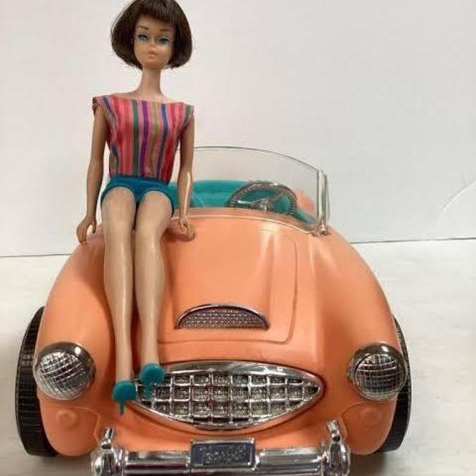 Boneca Barbie Com Carro Fiat 500