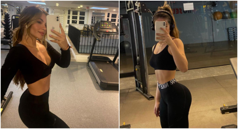 Nas redes sociais, Débora divide um pouco do dia a dia e mostra que malhação e hábitos de alimentação saudável fazem parte da rotina dela