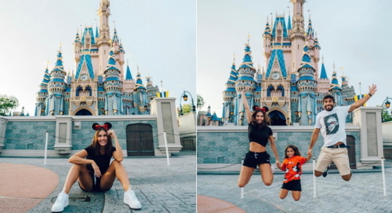 No parque Magic Kingdom, Deborah se declarou para a família: 