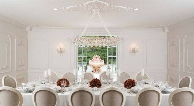 Decoração clean e elegante para as ala de jantar