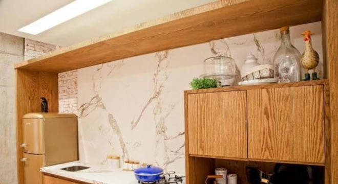 Decoração de cozinha de madeira planejada