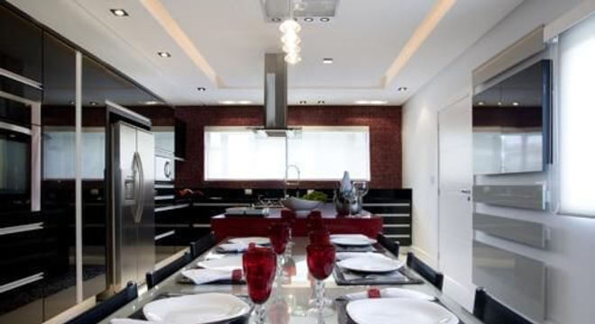 decoração de mesa de jantar de vidro