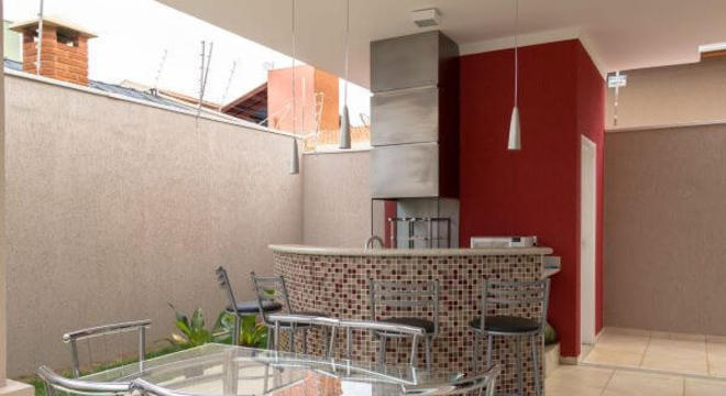 Decoração de varanda com churrasqueira