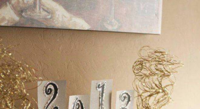 Decoração para ceia de ano novo