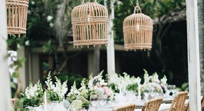 Decore o casamento com cadeiras feitas com bambu