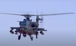 Helicóptero AH-64 Apache, também de fabricação americana