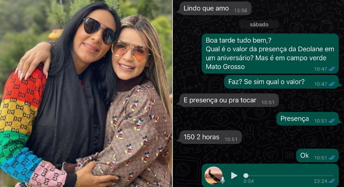 Irmã de Deolane Bezerra revelou cachê da advogada e DJ para presenças vip