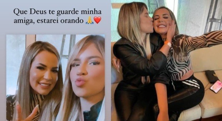 Viúva de MC Kevin falou sobre amizade com a cantora sertaneja em post nas redes sociais 