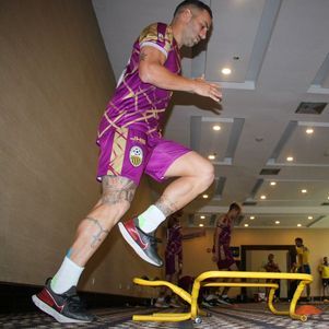 Pablo Camacho em treino pelo Deportivo Táchira