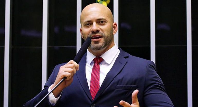 O deputado federal Daniel Silveira, preso na terça-feira (16)