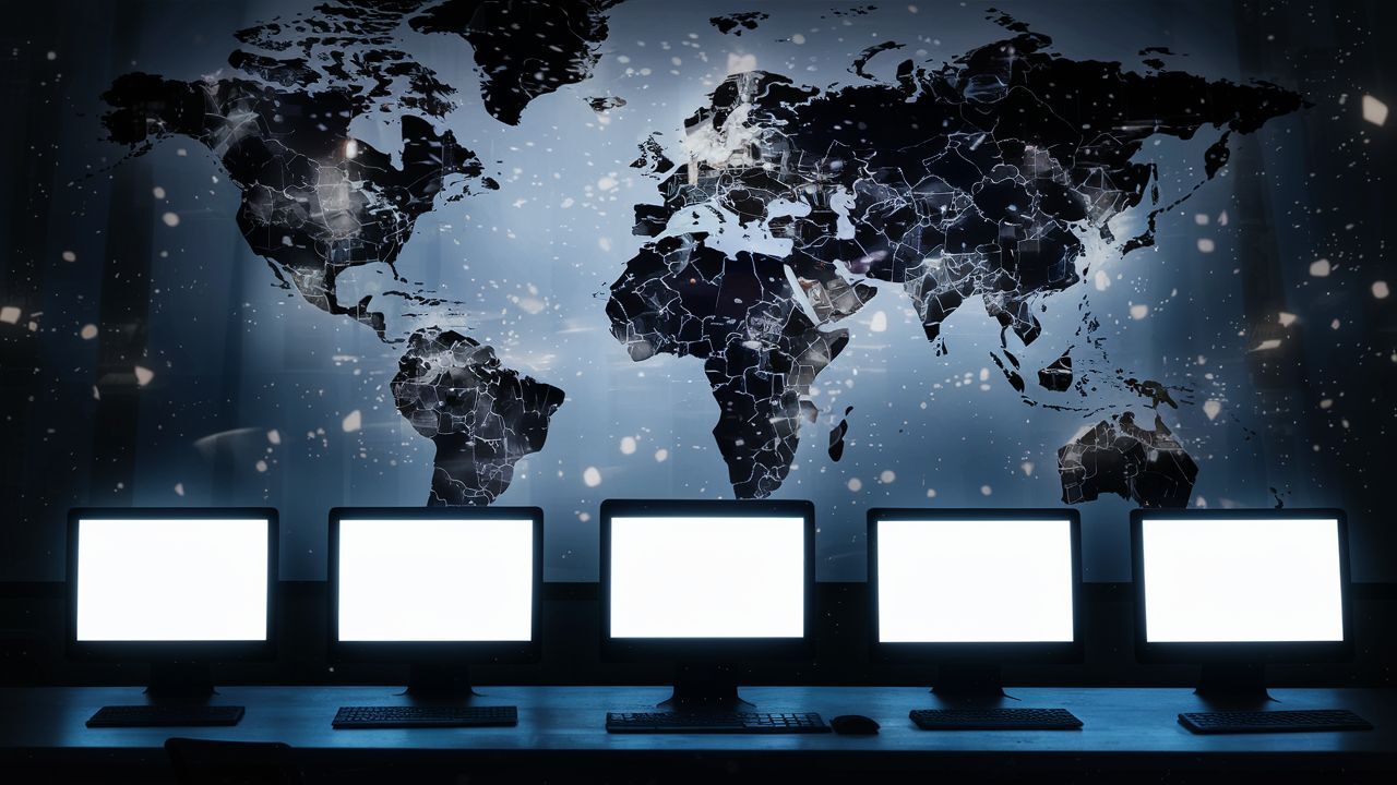 Desconexões revelam o entrelaçamento entre a nossa sociedade e a internet (Reprodução/ideogram.ai)