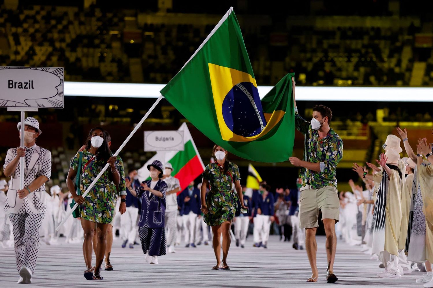 Vibe Churrasco Traje Do Brasil Rouba A Cena Na Festa Da Olimpiada Esportes R7 Olimpiadas