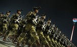 Desfile militar Coreia do Norte Kim Jong-un