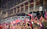 Desfile militar Coreia do Norte Kim Jong-un