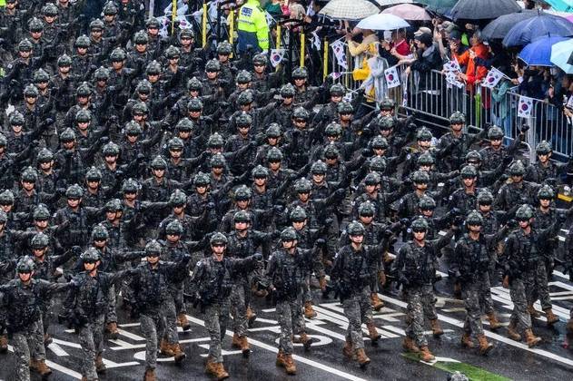 Desfile militar Coreia do Sul