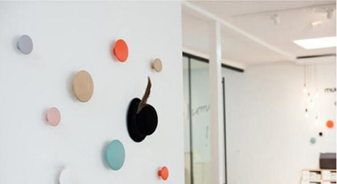 Design criativo para gancho de parede