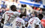 Toko Ekambi balançou as redes duas vezes, assim como Dembelé. Faivre completou para o Lyon. Pelo Bordeaux, Mara fez o gol de honra