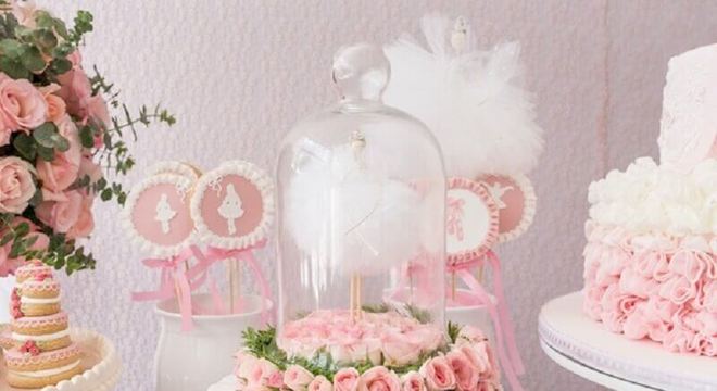 detalhes delicados para festa da bailarina