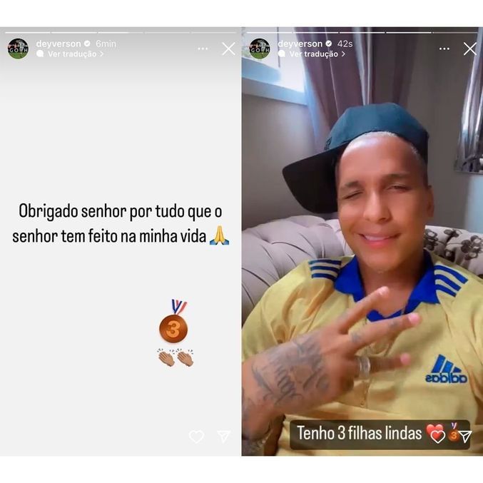 Stories de Deyverson para provocar o Flamengo
