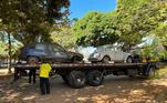 Carros são recolhidos em operação da Secretaria de Segurança Pública