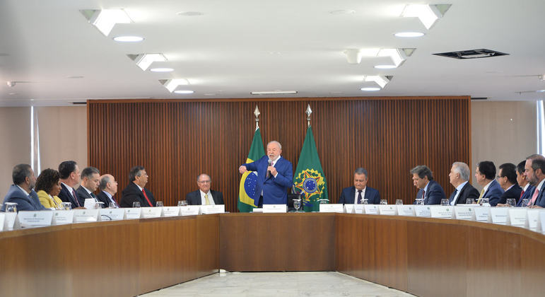 Primeira reunião ministerial do terceiro governo do presidente Lula