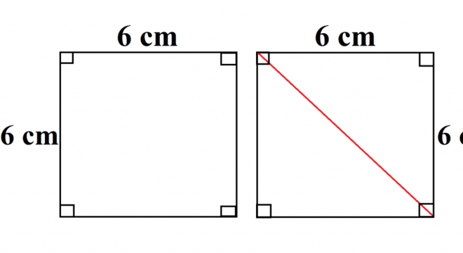 Diagonal do quadrado - Definição, Teorema de Pitágoras e exemplos